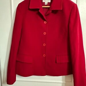 Vintage- Casual Corner Women's Rich Red Jacket